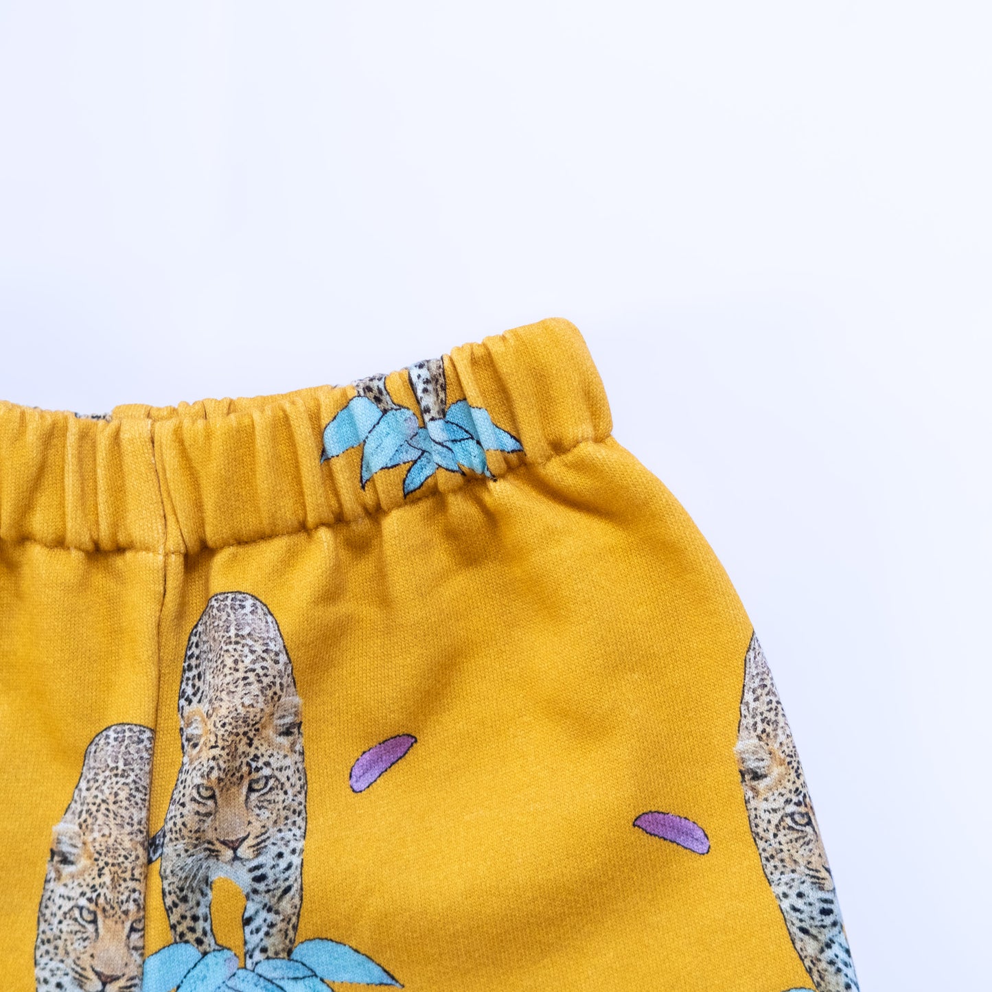 Yellow Leopard Shorts