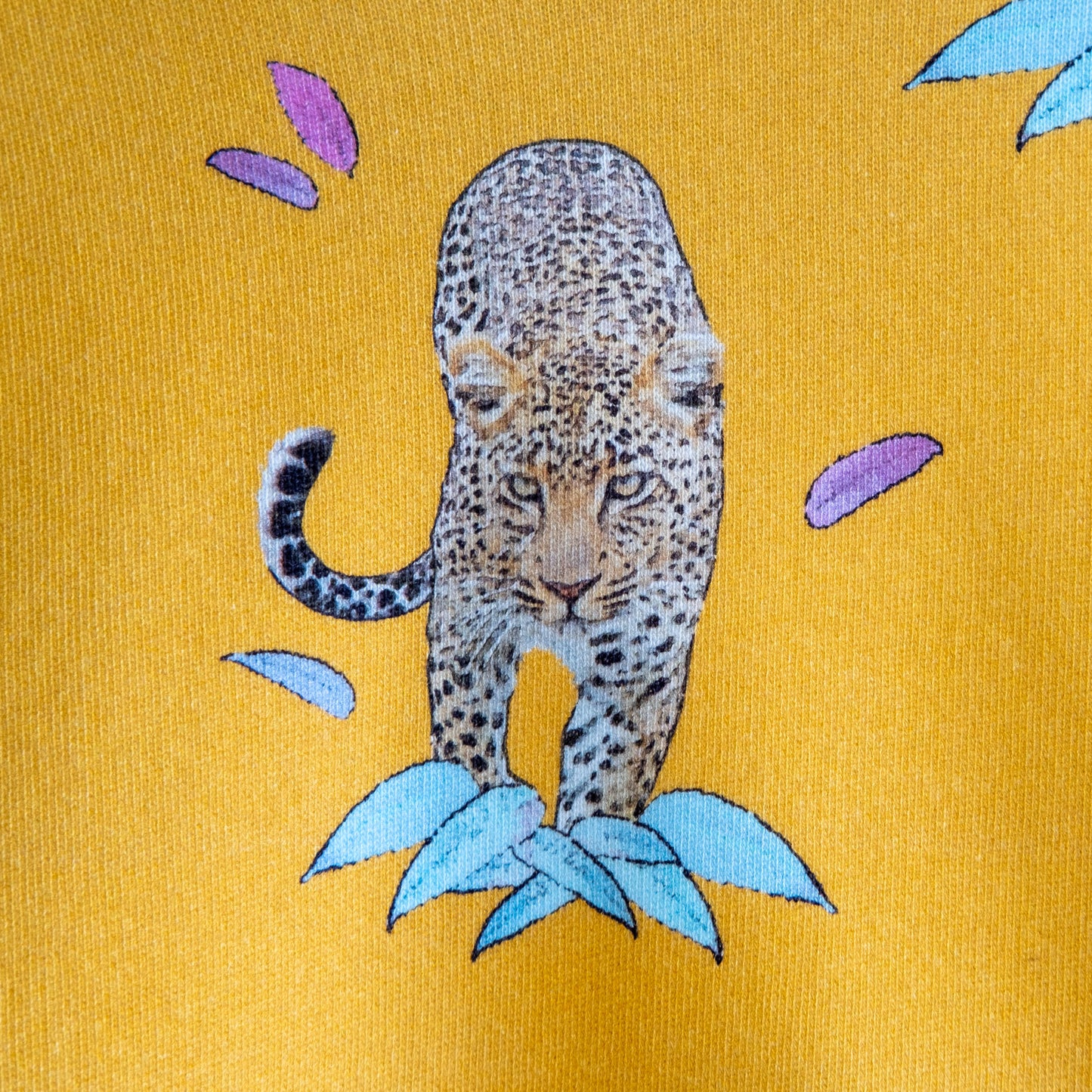 Gelber Leoparden-Hoodie